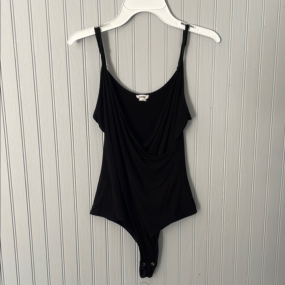 Garage Black Spaghetti Strap Bodysuit | Size Small